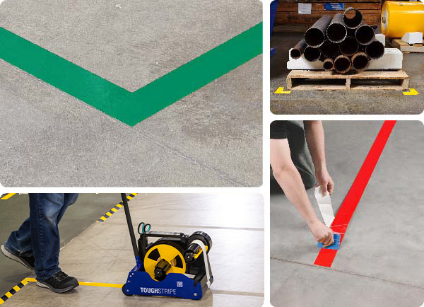 ToughStripe eredeti padlójelölő szalagot tartalmazó képek.