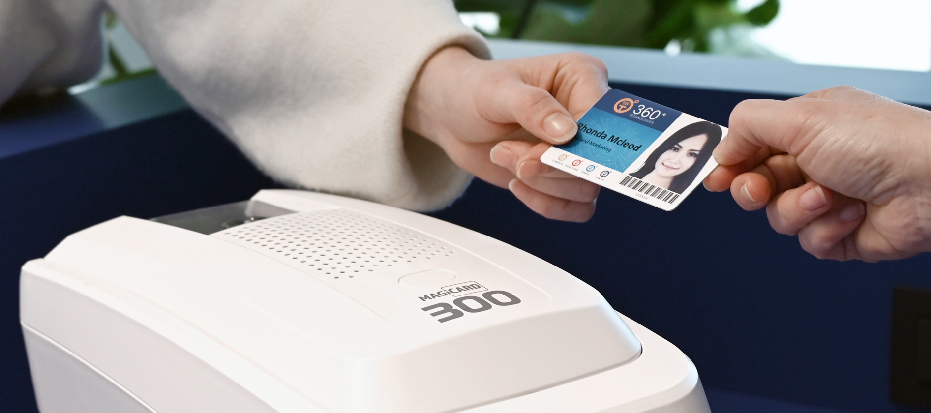 Magicard nyomtató kártyával